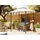 Beliani Pavillon Naro 1,48 x 2,4 m Beige/Schwarz