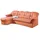 DOMO collection Ecksofa Papenburg L-Form, in großer Farbvielfalt, wahlweise mit Bettfunktion, orange