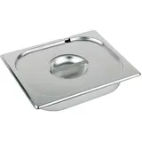 APS GN 1/2 mit Löffelaussparung rostfreier Edelstahl, Abmessungen 265 x 325 mm/Höhe 35 mm