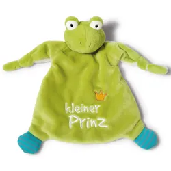 Schmusetuch NICI "My First NICI Kollektion, Froschkönig, Kleiner Prinz", Baby, grün, Polyester, Schnuffeltücher, mit dreidimensionalen Augen mit aufgestickten Pupillen