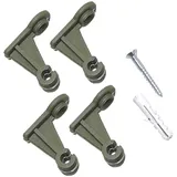 Siena Garden Wandbefestigung 4-teilig 52001  grün