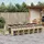 vidaXL Garten-Essgruppe 17-tlg. Beige