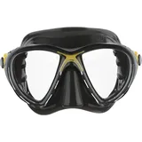 Cressi Big Eyes Evolution Schnorchelmaske - Schnorchel & Taucherbrille Erwachsene - Schnorcheln & Tauchen - Brillentauglich - Schwarz/Gelb - Einzelne Maske