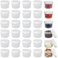 ZHUOmengyun 30 Stück Kleine Dosen Mit Deckel Plastik, 160ml Gefrierdosen Klein BPA-frei Stapelbare Frischhaltedosen Mehrweg Kunststoff-Lebensmittelbehälter für Sauces Gewürze & Snacks