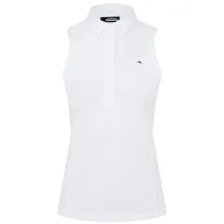 J.Lindeberg Golf Dena Polo ärmellos Damen weiss