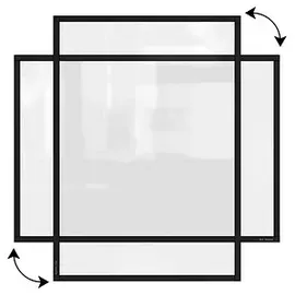 ALLboards Magnetrahmen selbstklebend schwarz A3, 1 St.