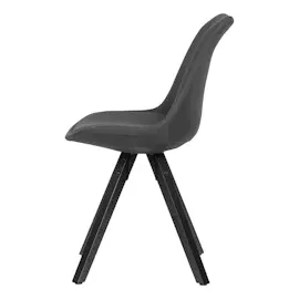 FineBuy 2er Set Esszimmerstuhl Küchenstuhl Stoff Stuhl gepolstert mit Lehne