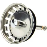 tecuro Siebkorb Ø 54 mm mit Metall-Führungsstange 8 mm und Höhenverstellung Farbe Silber