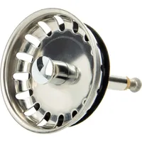 tecuro Siebkorb Ø 54 mm mit Metall-Führungsstange 8 mm und Höhenverstellung Farbe Silber