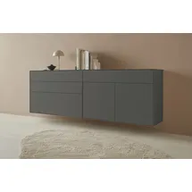 LeGer Home by Lena Gercke Sideboard »Essentials«, (2 St.), Breite: 224cm, MDF lackiert, Push-to-open-Funktion