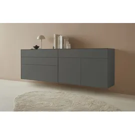 LeGer Home by Lena Gercke Sideboard »Essentials«, (2 St.), Breite: 224cm, MDF lackiert, Push-to-open-Funktion