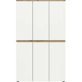 xonox.home Scarpa Garderobenschrank 6-türig 0 x 0 x 0 cm Weiß/Eiche