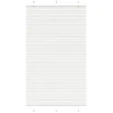 vidaXL Plissee Weiß 120x200 cm Stoffbreite 119,4 cm Polyester