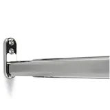 SO-TECH® Garderobenstange Schrankstange verstellbar oval 22 x 15 mm inkl. Stangenlager, (Spar-Set, 3 St), Teleskopschrankstange 40 - 60 cm, Chrom poliert silberfarben
