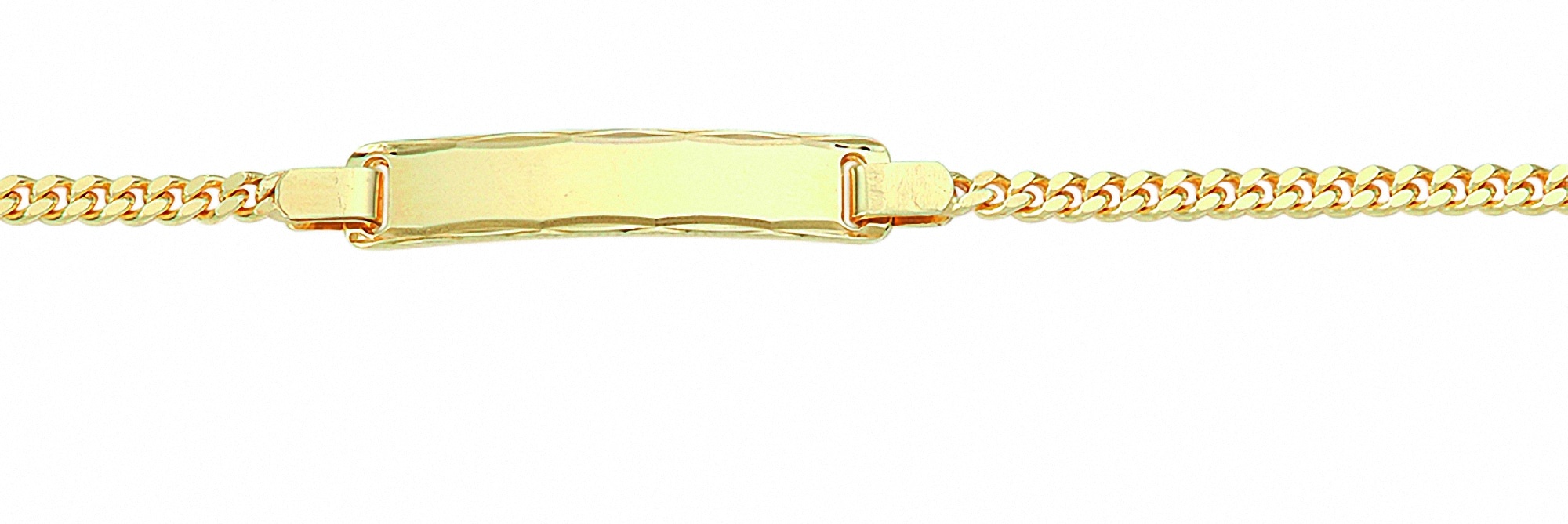 Goldarmband ADELIA ́S "Damen Goldschmuck 333 Gold Flach Panzer Armband 18,5 cm" Armbänder Gr. 18,5, Gelbgold 333, goldfarben (gold) Damen Armbänder Gold