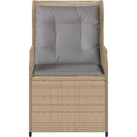 vidaXL Gartenbank 2 pcs 110 x 60 x 80 cm Beige