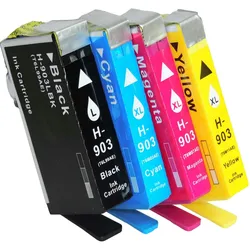 Kompatibel 4er Set HP 903XL Druckerpatronen Tinte von D&C