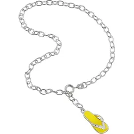 SilberDream Fußkette Silber 925 Sterling Silber ca. 25cm Flipflop | Gr.: onesize