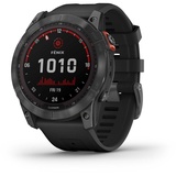 Garmin fenix 7X Solar schiefergrau mit schwarzem Armband