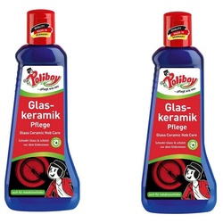 poliboy Glaskeramik Pflege - 2x200 ml - Glaskeramikreiniger (Reinigung und Pflege für Glaskeramik-Kochfelder - Made in Germany)