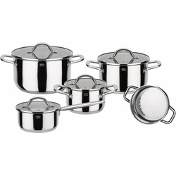Topf-Set GSW "Meran" Töpfe Gr. +, silberfarben Topfsets Topf Induktion