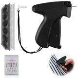 Stitchy Quick Clothing Fixer, Etikettierpistole Kleidung Mini Handnähmaschine mit 5 Nadeln & 1000 Plastiknadeln, Stitch Gun Schnelles Fixiergerät für Stoffe Hosen Vorhänge Tacker für Stoff (Schwarz)