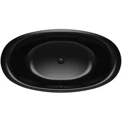 Kaldewei Badewanne „Ellipso Duo Oval“ freistehend oval 190 × 100 cm in schwarz