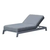 SonnenPartner Lounge-Liege Divine Aluminium mit Polsterung anthrazit Gartenliege Sunbrella Sonnenlie