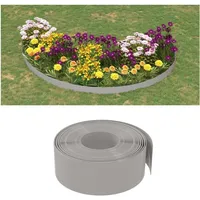vidaXL Rasenkante 10 m 20 cm grau