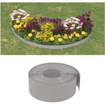 vidaXL Rasenkante 10 m 20 cm grau