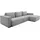 Musterring Ecksofa JustB! PM200, Holzrahmen in schwarz, wahlw. Sitzvorzug, Breite 316cm, Anreihsofa links & Longchair rechts, mit elektischem Sitzvorzug gelb