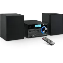 Majestic AH 2350 BT MP3 USB DAB Micro-HiFi-System DAB/DAB+/UKW, Bluetooth, CD/MP3-Player, USB/AUX-IN, Fernbedienung, Schwarz