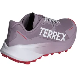 adidas Terrex Agravic 3 Trail Running Shoes preloved fig/ftwr white/pure ruby (AF4M) 5