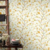 Superfresco Easy Vliestapete UshiFloral gemustert gelb