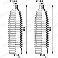 MOOG Faltenbalgsatz, Lenkung VW,AUDI,SKODA K150235 6Q0423831D
