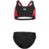 Arena Thrice Two Pieces Bikini Schwarz/Rot/Weiß 140