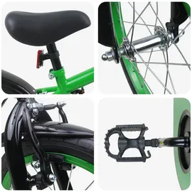 vidaXL Kinderfahrrad 16 Zoll blau/grün