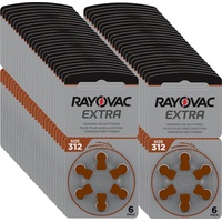 300 x Rayovac Hörgerätebatterien 312 Extra Advanced 1,45V 180mAh 312AU-6XEMF