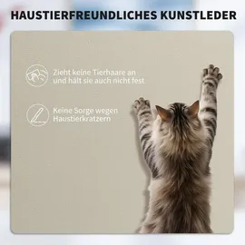 Homcom Bürostuhl Kunstleder Beige