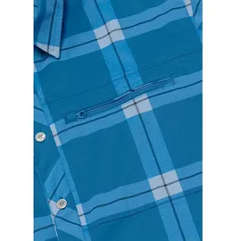 Maier Sports Kasen Kurzarmhemd Blau kariert 62