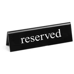 Hendi Tischschild Reserviert, 130x35x40 mm