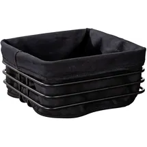 Wenko Premium Square Brotkorb Metall Schwarz