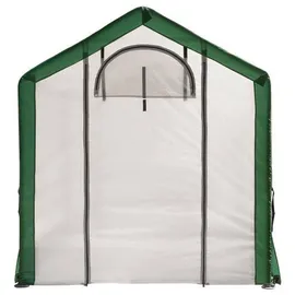 ShelterLogic Foliengewächshaus Stahl Weiß Kunststoff 4 mm 4,32 m2