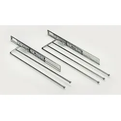 Spülenschrank-Handtuchhalter, ausziehbar, 49234,Anzahl Arme 2,B 102mm, Stahl chr