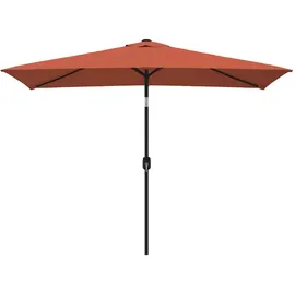 vidaXL Sonnenschirm mit Metall-Mast 300 x 200 cm Terrakotta