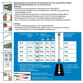Pösamo Alu-Pressklemmen OS-4A f.Drahtseil-Ø 4,0mm a20St