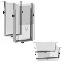 Ricoo PC Halterung unter Schreibtisch Verstellbar Computer Rechner Aufhängung für Untertisch TRH02-S Tischhalterung Computerhalterung bis 35Kg Unterbau Halter Regal Server Rack Big Tower Gehäuse
