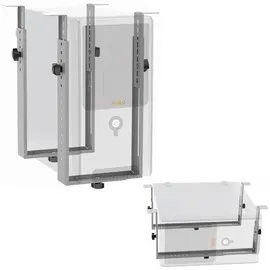 Ricoo PC Halterung unter Schreibtisch Verstellbar Computer Rechner Aufhängung für Untertisch TRH02-S Tischhalterung Computerhalterung bis 35Kg Unterbau Halter Regal Server Rack Big Tower Gehäuse