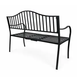 Lemodo Gartenbank 147 x 49 x 96 cm Schwarz