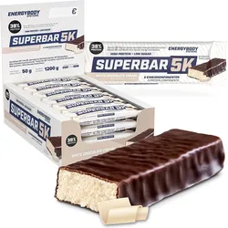 Superbar 5K White Chococlate Cream, Proteinriegel, 38 % Eiweiß, 24 x 50 g One Size